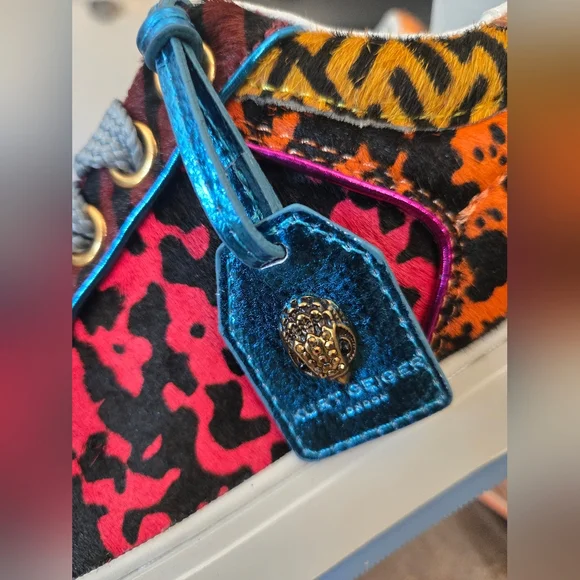 Kurt Geiger LondonSouthbank Tag patchwork lace-up sneakers.  Size 41 - US 10 - Picture 6 of 13